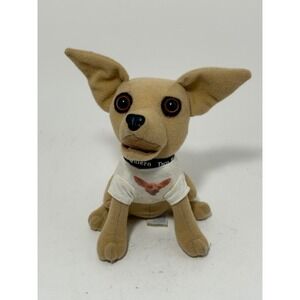 Vintage Taco Bell Chihuahua Plush Toy Applause Yo Quiero Taco Bell 6 Inch Talks